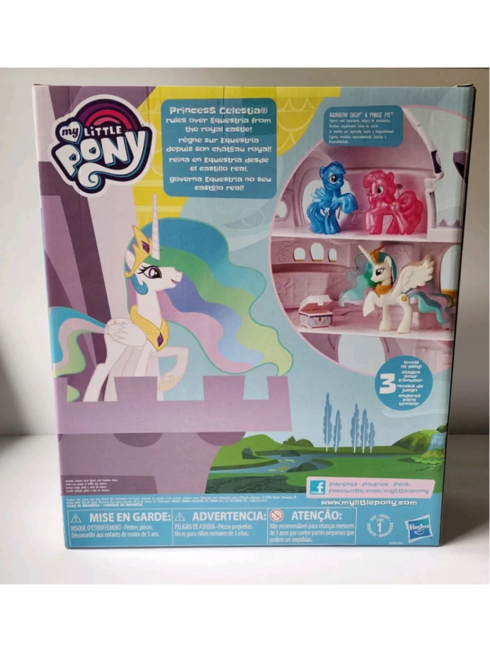 My Little Pony Canterlot Castle Playset Princess Celestia - 3 Levels of Play NEW
